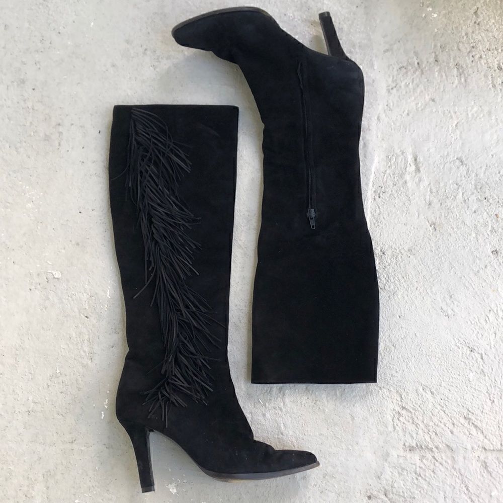 Vintage YSL  fringe  boots